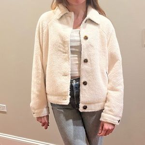 Cream teddy coat